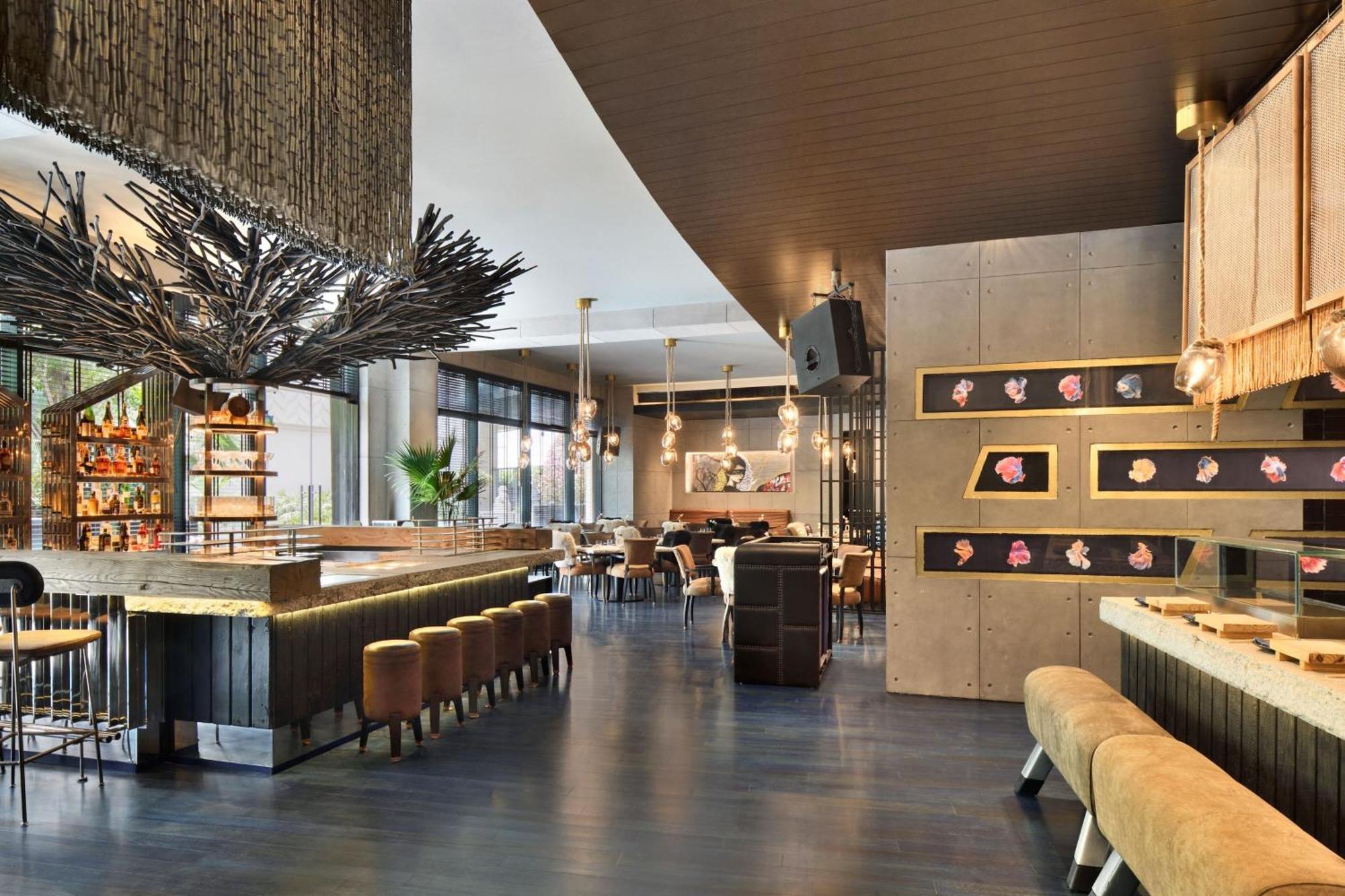 Jw Marriott Hotel New Delhi Aerocity Eksteriør bilde The interior of the restaurant